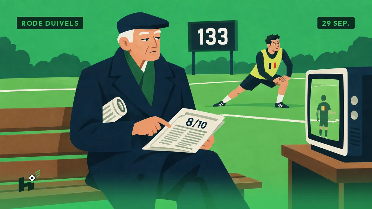 Lukaku voor de 18e keer op de bank in 151 caps, Marcel onthield het andere cijfer