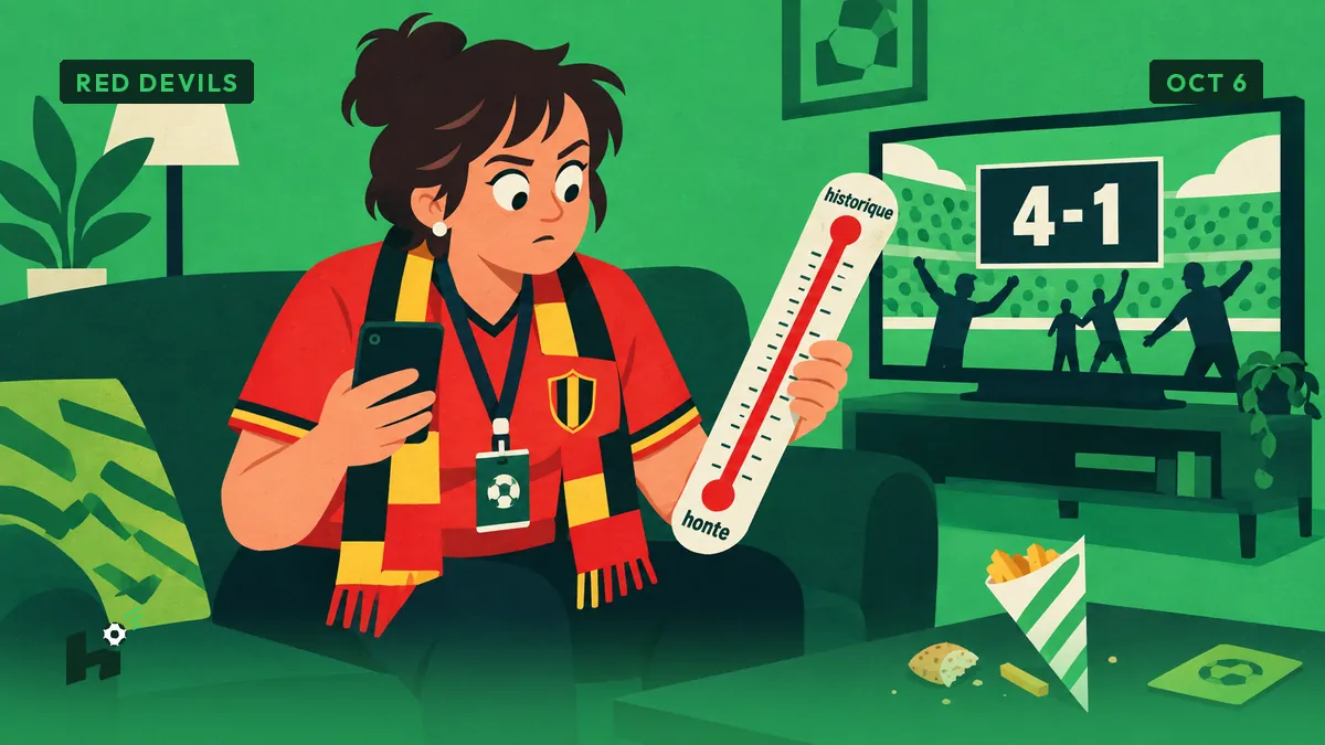 Belgium lead 1-0 until the 77th minute, lose 4-1: the thermometer has seen it all