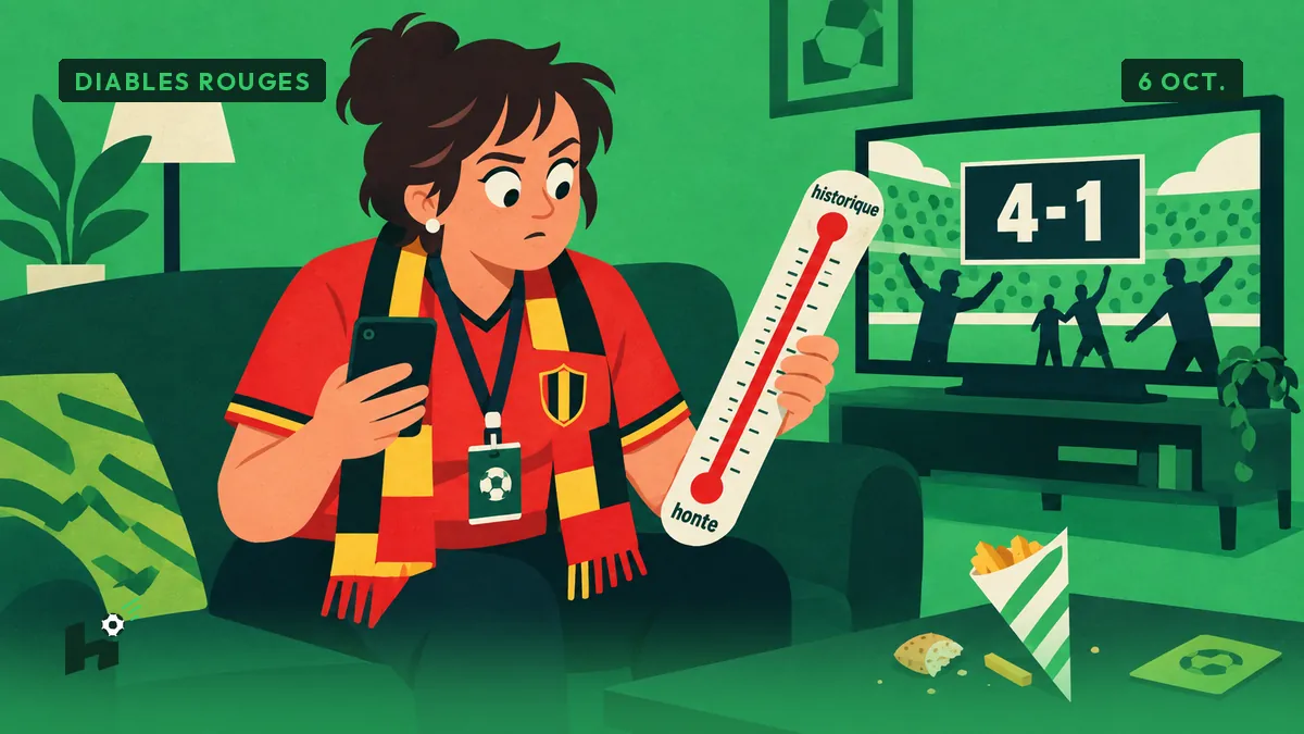 La Belgique mène 1-0 jusqu&rsquo;à la 77e puis perd 4-1  : le thermomètre a tout connu