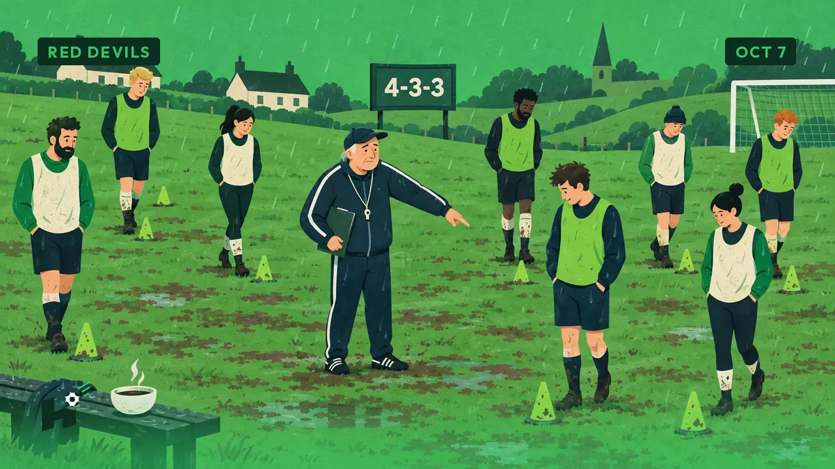 Van Bommel has the Red Devils training by walking, and Freddy sees his Tuesday night