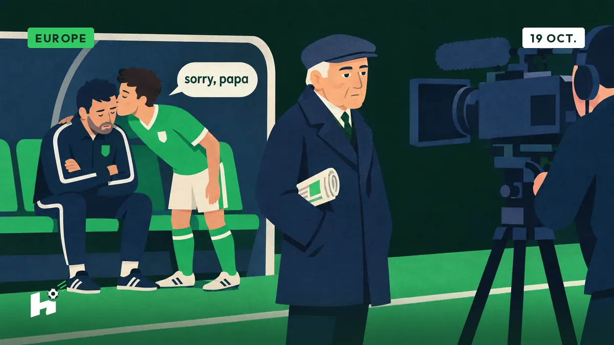 Un « sorry, papa » filmé après un 4-1  : Marcel regrette les caméras discrètes